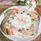62Pcs Pink Floral Onesie Baby Shower Tableware Set – Plates & Napkins